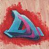 9d3344 graffiti letter d 3d style design 2